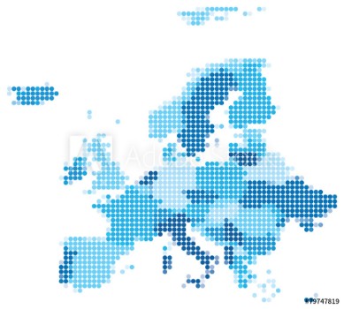 Image de Europe dotted blue